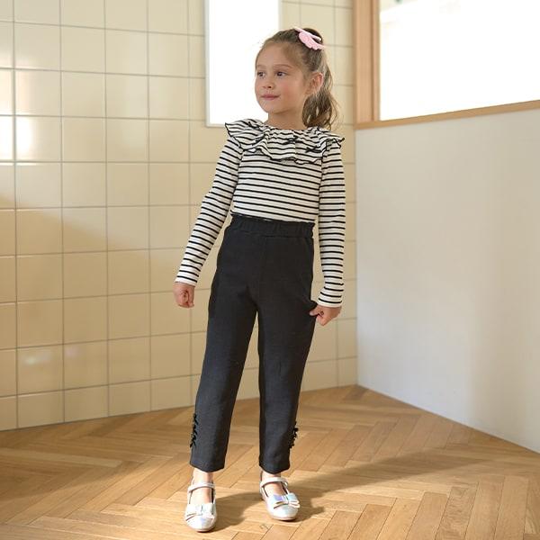 【人氣色系】【ともパン】蝴蝶結直筒褲