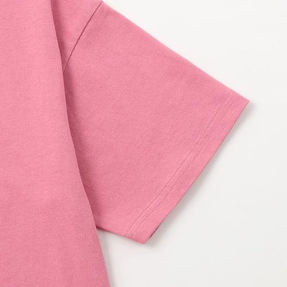 【純棉100%】【爸爸同款】兒童logo刺繡寬鬆短袖T恤