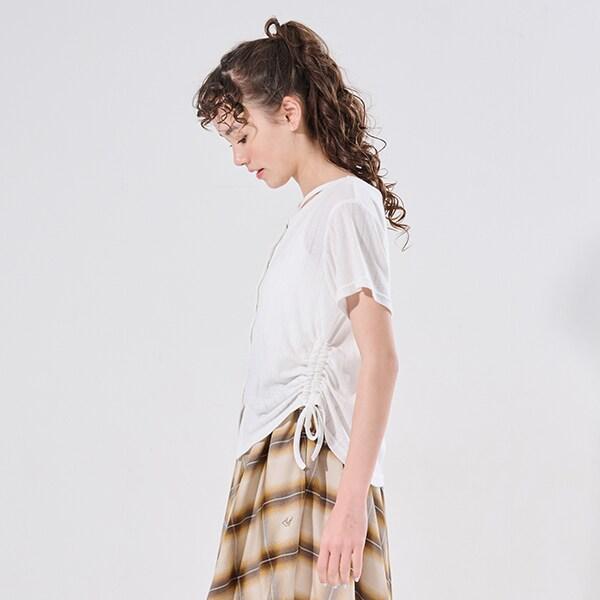 【AMI】側抽繩帶胸墊內搭