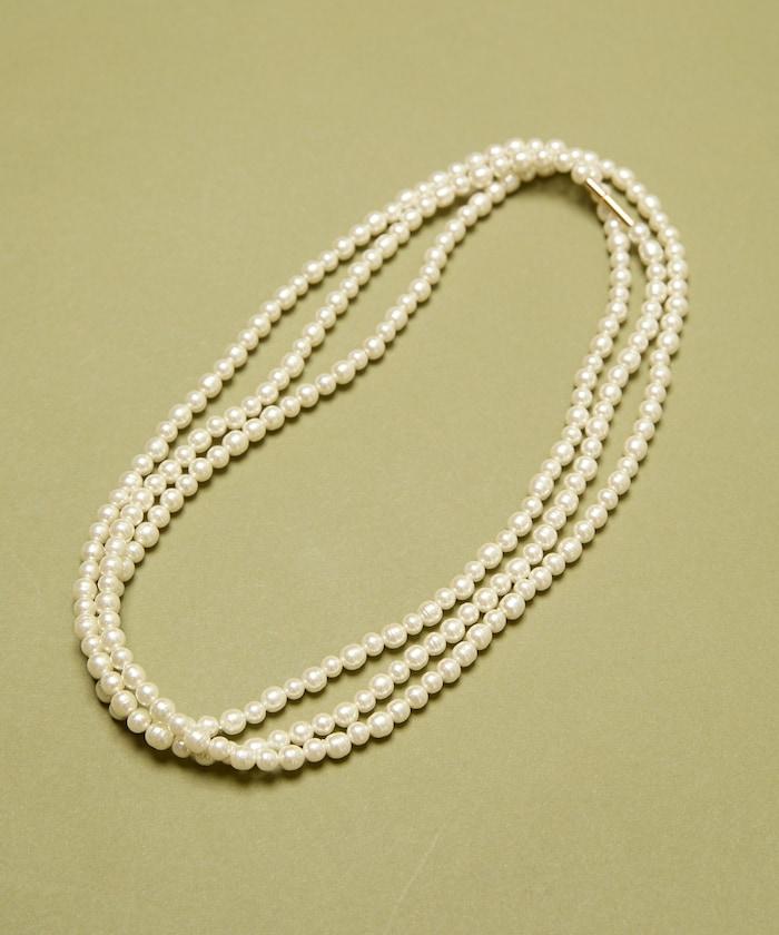 玻璃 手工 編織 珍珠 長 頸鍊 140厘米