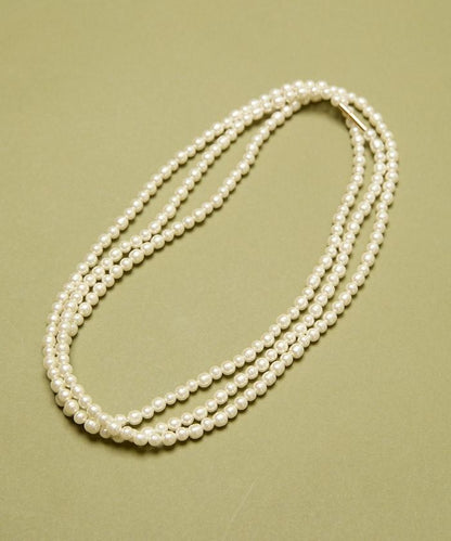 玻璃 手工 編織 珍珠 長 頸鍊 140厘米