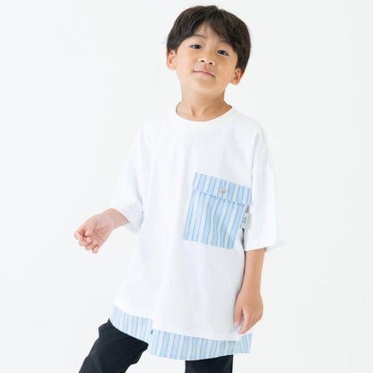 層疊風格寬鬆大碼短袖T恤