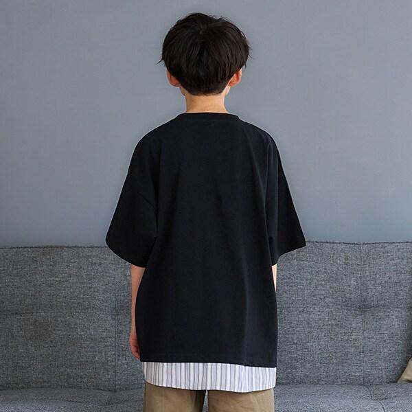 層疊風格寬鬆大碼短袖T恤