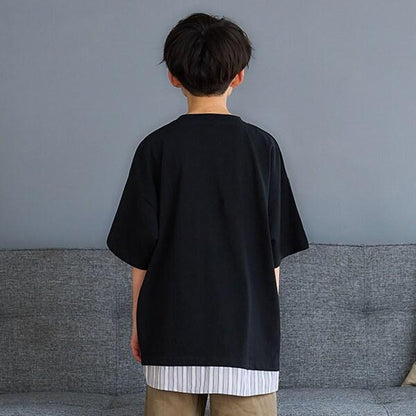 層疊風格寬鬆大碼短袖T恤