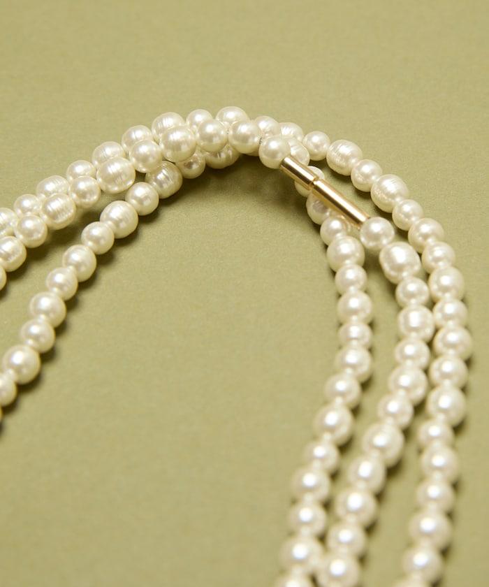 玻璃 手工 編織 珍珠 長 頸鍊 140厘米