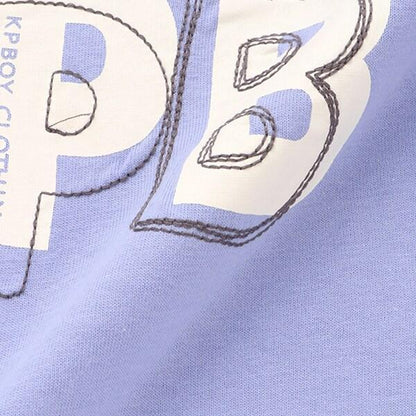 肩部針織帶KPB圖案下襬疊穿T恤