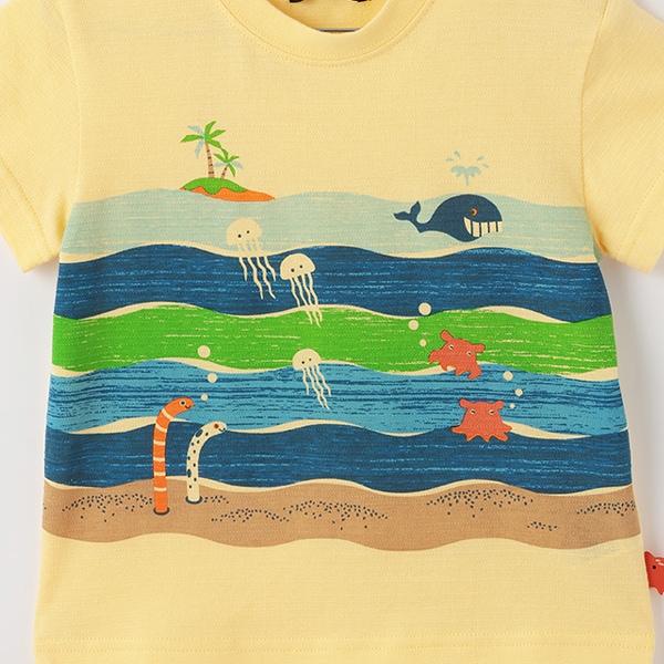 海洋印花短袖T恤