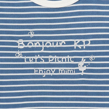 可拆卸水手領條紋T恤