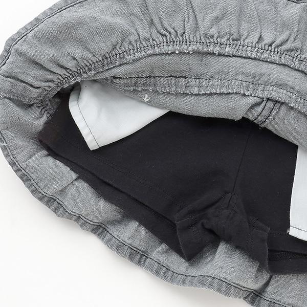 珍珠裝飾牛仔裙褲（兒童）