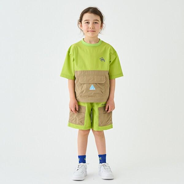 【4WAY】彈力拼接襯衫