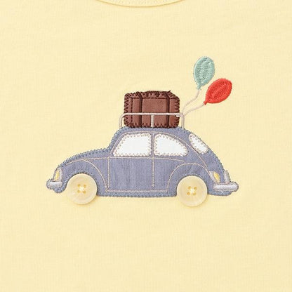 繡花汽車・小馬短袖T恤