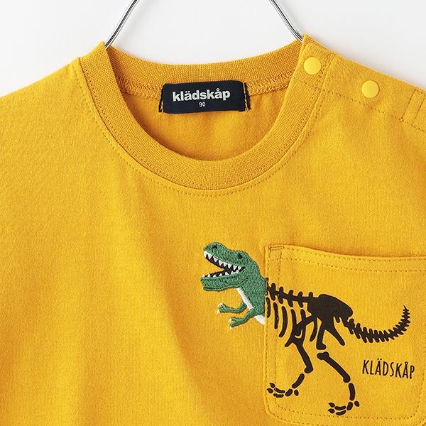 化石印花胸袋短袖T恤