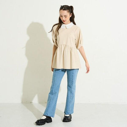 【AMI】牛仔喇叭褲