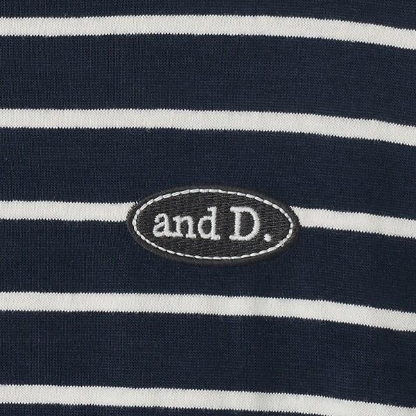 拼接肩條紋寬鬆長袖T恤