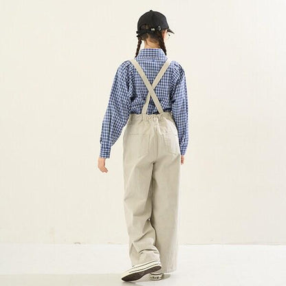 【AMI】帶揹帶寬鬆褲