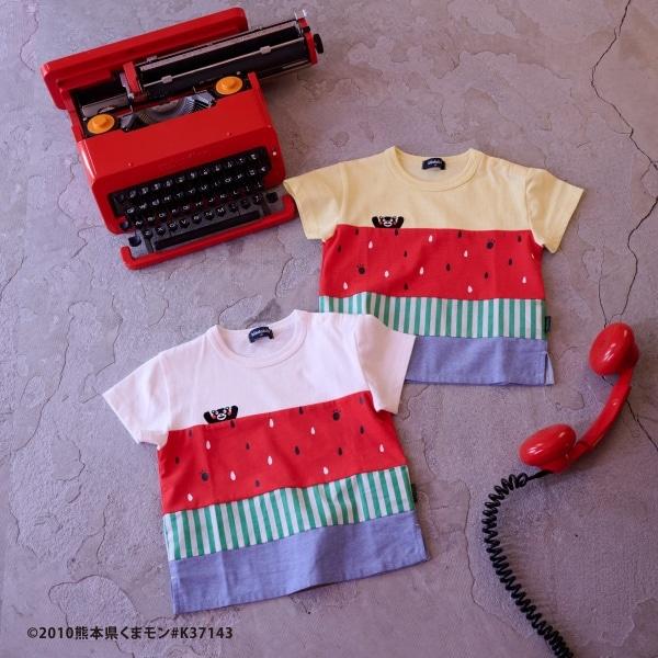 【くまモン】西瓜圖案短袖T恤