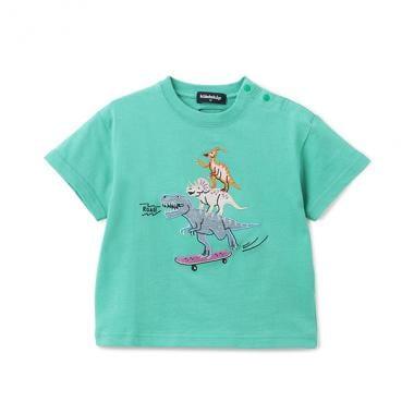 滑板恐龍短袖T恤