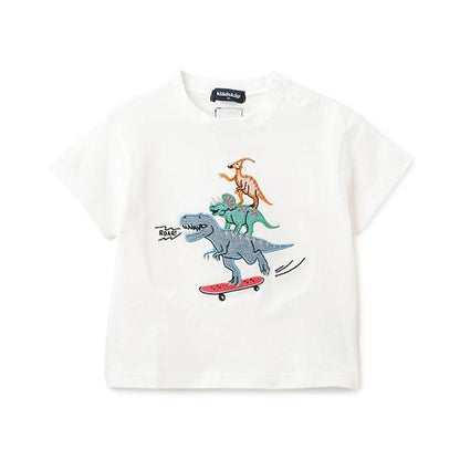 滑板恐龍短袖T恤