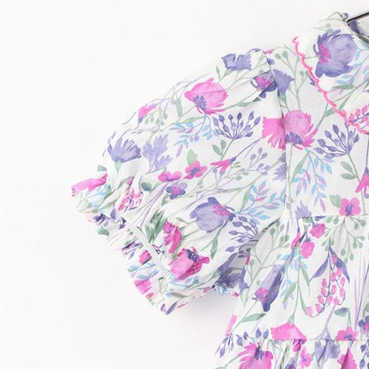 花卉圖案長款上衣褲子套裝