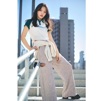 【LTXC】抽繩V領T恤