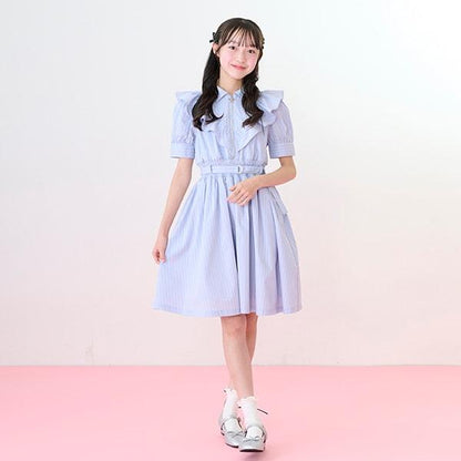 【Nico☆Petit登載】半拉鍊荷葉邊連衣裙