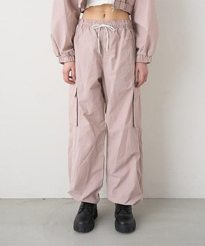 側邊條紋工裝褲【韓國時尚】