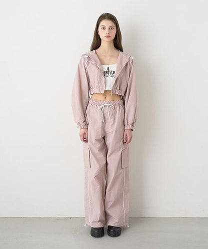 側邊條紋工裝褲【韓國時尚】