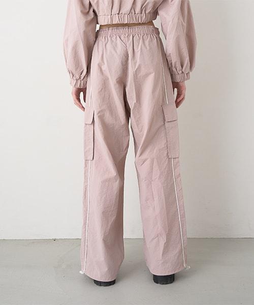 側邊條紋工裝褲【韓國時尚】