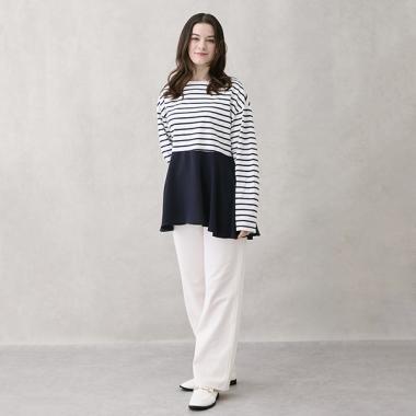 【防汙處理/鏈接】彈力喇叭褲