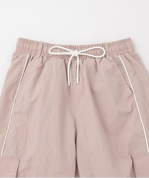 側邊條紋工裝褲【韓國時尚】