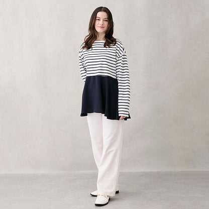 【防汙處理/鏈接】彈力喇叭褲