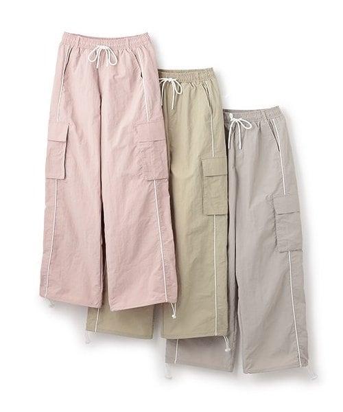 側邊條紋工裝褲【韓國時尚】