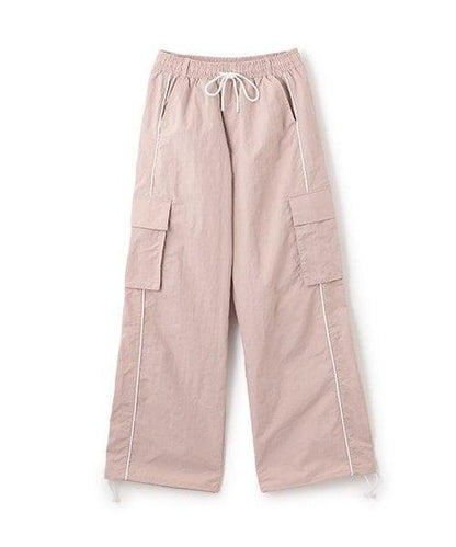 側邊條紋工裝褲【韓國時尚】