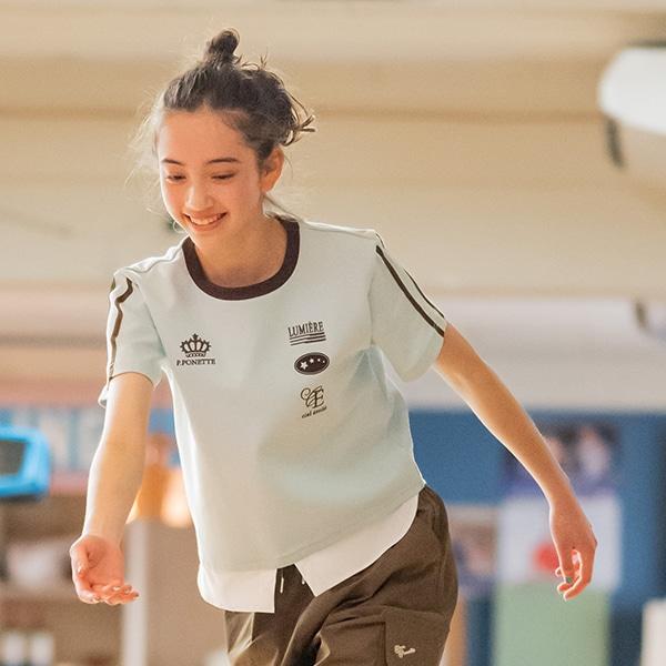 拼接下襬襯衫層疊感T恤