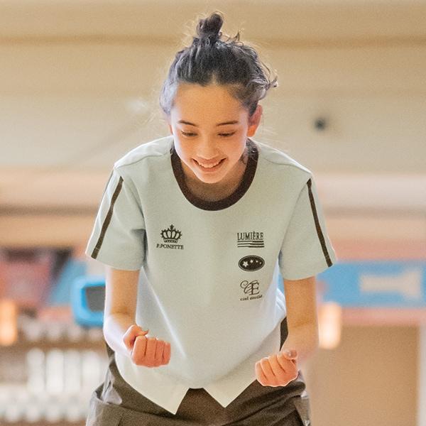 拼接下襬襯衫層疊感T恤