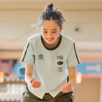 拼接下襬襯衫層疊感T恤