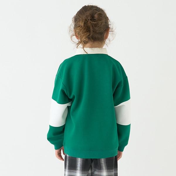 【防潑水】針織刺繡橄欖球衫