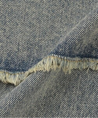 帶裹身設計牛仔寬腿褲【韓國時尚】