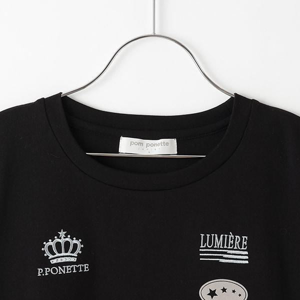 拼接下襬襯衫層疊感T恤