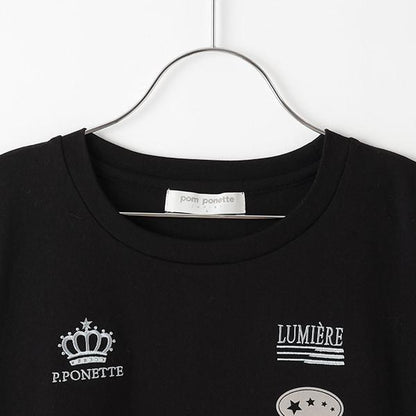 拼接下襬襯衫層疊感T恤