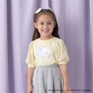 【三麗歐】【軟棉】大耳狗Aurora亮片印花泡泡袖T恤