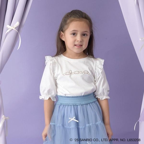 【《三麗歐》】【軟棉】大耳狗&《庫洛米》拼色刺繡五分袖T恤