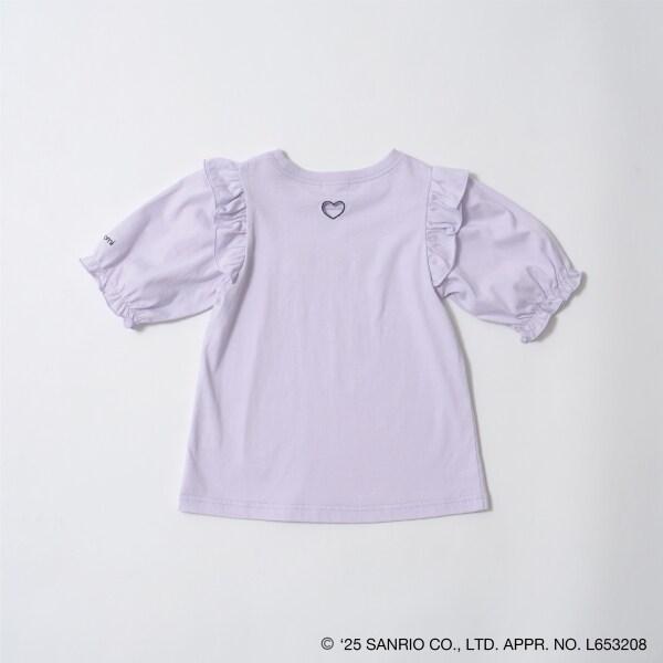 【《三麗歐》】【軟棉】大耳狗&《庫洛米》拼色刺繡五分袖T恤