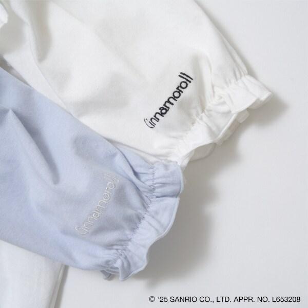 【《三麗歐》】【軟棉】大耳狗&《庫洛米》拼色刺繡五分袖T恤