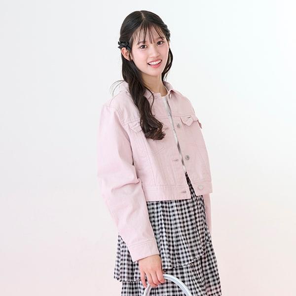蝴蝶結翻蓋牛仔夾克