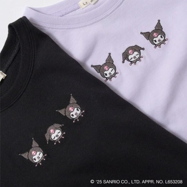 【《三麗歐》】【軟棉】大耳狗&《庫洛米》拼色刺繡五分袖T恤