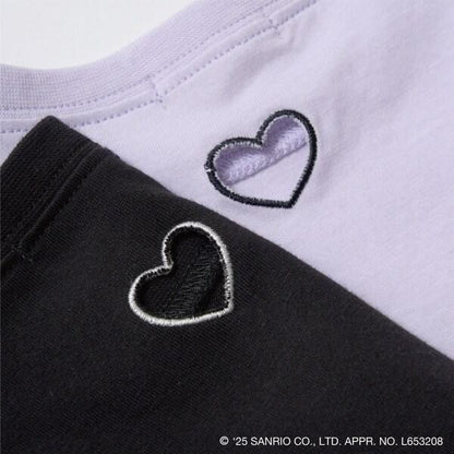 【《三麗歐》】【軟棉】大耳狗&《庫洛米》拼色刺繡五分袖T恤