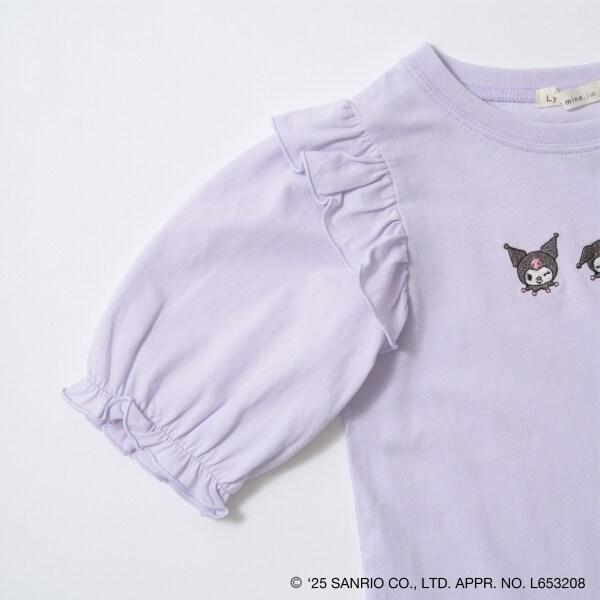 【《三麗歐》】【軟棉】大耳狗&《庫洛米》拼色刺繡五分袖T恤