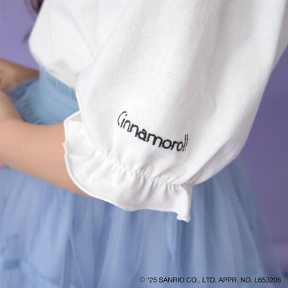 【《三麗歐》】【軟棉】大耳狗&《庫洛米》拼色刺繡五分袖T恤