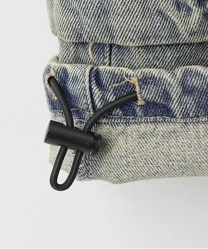 牛仔工裝褲【韓國時尚】